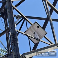 Station de surveillance GNSS solaire D30 pour toiture, récepteur d'installation urbaine, protection IP67, précision RTK pour les infrastructures de bâtiment