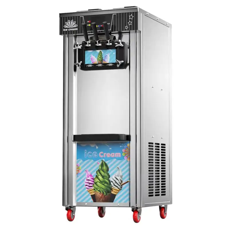 뜨거운 판매 CE 인증 상업 세 맛 소프트 아이스크림 기계 냉동 요구르트 기계 제조 업체