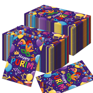 Huancai 20 serviettes de table jetables en papier pour invités, pour la fête juive de Pâque, serviettes de table pour le dîner, serviettes de toilette pour la salle de bain - Product Image 1