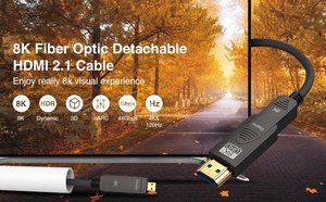 Offre Spéciale 8K fibre <span class=keywords><strong>optique</strong></span> <span class=keywords><strong>HDMI</strong></span> 2.1 câble <span class=keywords><strong>adaptateur</strong></span> détachable haute vitesse prend en charge EARC 48Gbps 8K60Hz 4K120Hz 2m longueur vidéo - Product Image 5