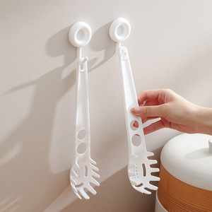 Japanese Style Noodle Strainer Claw Spoon For Pasta Boiling Eggs Kitchen Tool Household Use White Plastic - Product Image 3