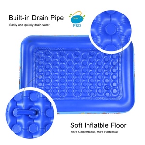 Piscine <span class=keywords><strong>gonflable</strong></span> portable <span class=keywords><strong>rectangulaire</strong></span> en PVC écologique pour enfants et adultes, 180x140x60cm, pour usage résidentiel extérieur - Product Image 4