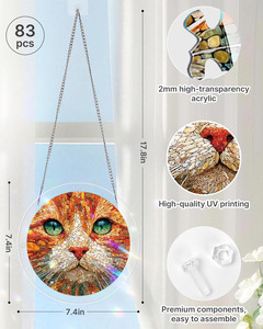 Rompecabezas con Diseño de Gato, Temática de Mascotas, Suministros para Manualidades al por Mayor, Decoración de Arte Mosaico Impresa Personalizada para el Hogar y Tiendas de Regalos - Product Image 2