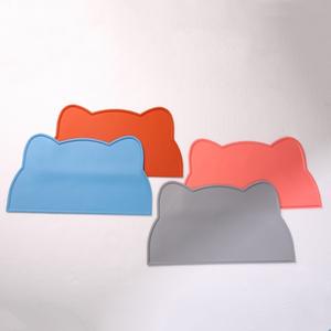 Practical non-slip <b>dog</b> water <b>bowl</b> tray waterproof silicone cat food pad no bisphenol a dirty water washable easy to clean - Product Image 2