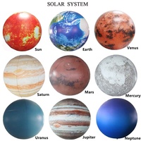 Ballon décoratif de la planète gonflable, avec lumière LED à l'intérieur, huit planètes, système solaire