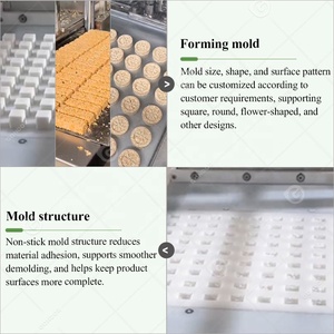 Machine de formage et de pressage pour gâteaux de pâte de haricots en tranches, poudre de sésame et <span class=keywords><strong>sucre</strong></span> en petits cubes - Product Image 5