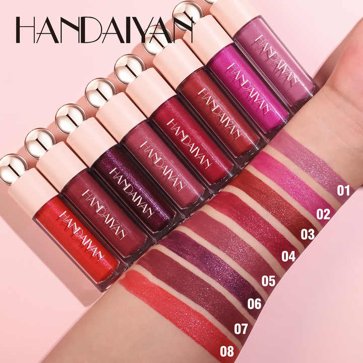 Handaiyan Shiny Metallic Color Changing Lipstick – Pearlescent Gilt Finish