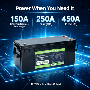 แบตเตอรี่ LiFePO4 12.8V 250Ah 3200Wh แบตเตอรี่เก็บพลังงาน 150A BMS เกรด A สำหรับสถานีพลังงานแสงอาทิตย์ - Product Image 4
