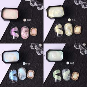 Set de Gel Metálico Dorado UV para Arte de Uñas, Gel <span class=keywords><strong>Platino</strong></span> con Purpurina y Lentejuelas, Paleta de Gel para Pintar Uñas con 9 Colores - Product Image 5