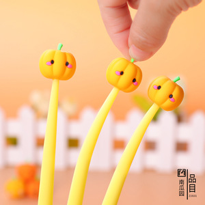 Bolígrafo creativo y bonito, pequeño, fresco, neutro, con diseño de calabaza y jardín, 0.5 mm, negro, para <span class=keywords><strong>estudiantes</strong></span> y oficina. - Product Image 4