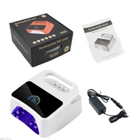 Lampe à ongles UV LED rechargeable 6000 mAh sans fil, séchoir à ongles avec 4 minuteurs (15s/45s/60s/90s) et écran LCD