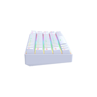 Tablet PC için Gateron Anahtarlı Üç Modlu Taşınabilir Kablolu Kablosuz Mekanik Mini RGB Klavye