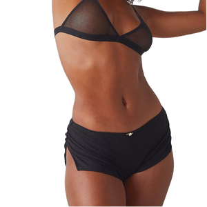 Pantalones Cortos de Encaje Sexy para Mujer, de Cintura Alta, Transpirables, Impermeables, de PU, Cómodos y a la Moda para el Verano 2026 - Product Image 3