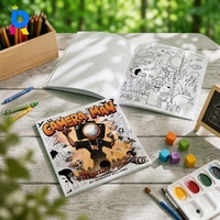 Livre de coloriage personnalisé élégant et écologique à couverture souple pour enfants, idéal pour les fêtes, les exercices de gribouillage amusants, impression offset, fabricant
