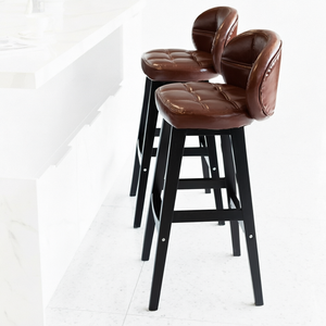 Chaises et tabourets de bar en bois massif au design moderne et luxueux - Meubles durables pour salon et salle à manger en plein air - Prix de gros - Product Image 1