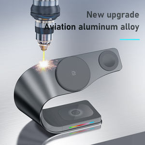 <span class=keywords><strong>Cargador</strong></span> inalámbrico, estación de carga inalámbrica rápida de 15W compatible con iPhone 16 15 14 13 Pro XS 8 Plus,Watch, Airpod Pro - Product Image 3