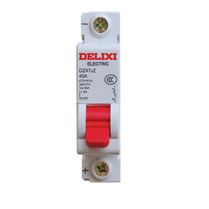 Interruptor de Circuito para Vehículos Eléctricos DZ47SZ1C40, 1P2P 10A16A 20A 32A, Interruptor Delixi MCB - Product Image 1