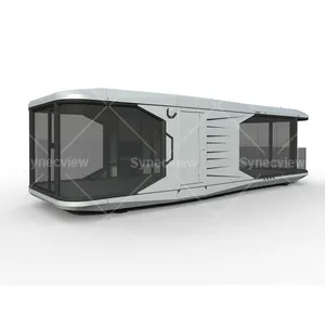 Space Capsule House Whole Readymade Smart Camping Mobile Homes House With Voice Control Curtain Smart House Mobile Home