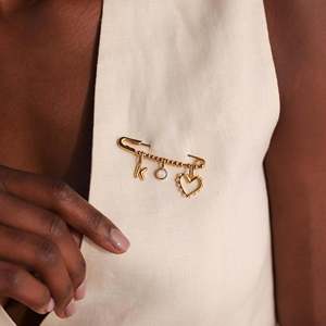 Pingentes de Charme <span class=keywords><strong>DIY</strong></span> em Ouro 18K com Acabamento em Ouro para Mulheres e Homens - Product Image 5