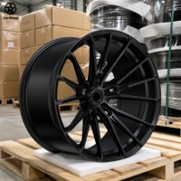 Rines de Aleación Forjados Cóncavos Multirradio en Negro Mate DW de 18, 19, 20 y 22 Pulgadas, 5 Birlos, para Autos Deportivos, Venta al Por Mayor Directa de Fábrica OEM