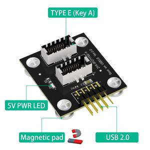 Dual USB 3.1 ด้านหน้าแผงซ็อกเก็ตKey-A Type-EถึงUSB 2.0 9Pinเมนบอร์ดหัวข้อชายสายขยายอะแดปเตอร์แม่เหล็กPad - Product Image 2
