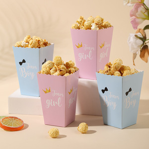 Caja de Cartón Blanca Plegable Portátil de Grado Alimenticio Biodegradable para Palomitas de Maíz y Comida Caliente con Logotipo Personalizado - Product Image 3