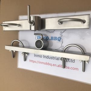 INMO BBQ Spit Roast Support de jambe en acier inoxydable-Accessoires de barbecue 22mm - Product Image 4