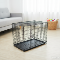 Grille de fond de cage pour chien en fer, vente en gros d'usine, facile à assembler, grand espace, portable, durable, revêtement poudré, taille personnalisée