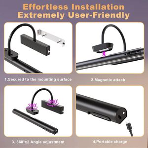 Certification UL ETL Applique murale décorative réglable <span class=keywords><strong>sans</strong></span> <span class=keywords><strong>fil</strong></span> rechargeable Usb d'intérieur pour salon - Product Image 3