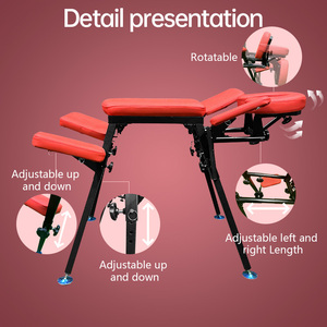 Chaise sexuelle vibrante réglable en métal pour BDSM, avec revêtement en cuir PU, cadres <span class=keywords><strong>de</strong></span> fixation corporelle pour usage extérieur et chambre à coucher, mobilier <span class=keywords><strong>de</strong></span> <span class=keywords><strong>plaisir</strong></span> - Product Image 1