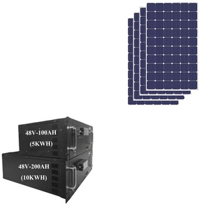Système d'énergie solaire 10 kw hors réseau 10 Kw 12kw 15kw 20kw kit de panneau solaire système d'énergie solaire 200Ah batterie au lithium onduleur - Product Image 5