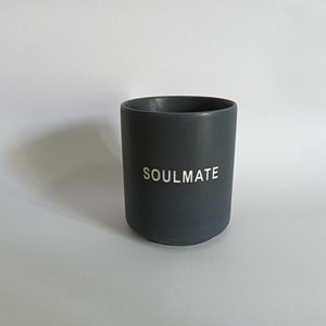 Tasses à café en céramique bleu mat 360 ml, motif lettres Relax Rock, écologiques, style minimaliste américain, capacité 200 ml - Product Image 6