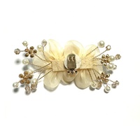 Clip à strass pour chaussures 9*4cm, fleur, décoration de chaussures de mariage, vente directe d'usine