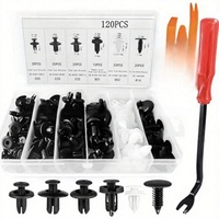 Nouveau Kit Universel de 120 Pièces pour Voitures, Boîte de Clips à Encliquetage, 6 Types de Fixations pour Ailes et Pare-chocs, Fabriqué en Chine