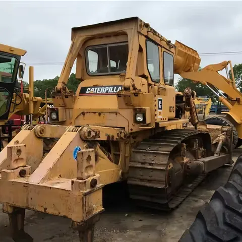 used caterpillar D7G D7H crawler bulldozer in good condition, original painting CAT D7G D7R dozer for hot sale