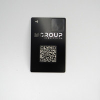 Carte de membre REERFID CR80 213/215/216 avec puce NFC, en acier inoxydable 304/cuivre noir/doré, étanche, protocole ISO 14443A