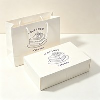 Boîtes à gâteaux biodégradables de qualité alimentaire pour chocolats, brownies, gâteaux, avec compartiments, pour biscuits, cupcakes et autres douceurs
