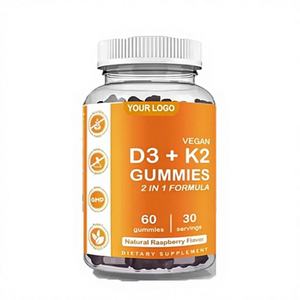 Suplementos de Gomitas de Vitamina D3 + K2 OEM ASAP, 1000 UI, Gomitas de Vitamina D3 K2 para Huesos Más Fuertes y Salud Inmunológica - Product Image 1