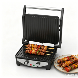 Grill électrique multifonctionnel pour la maison, pliable à 180 degrés - Product Image 1