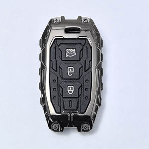 धातु फ्रेम सिलिकॉन कार कुंजी फोब केस कवर Hyundai वेलोस्टर अज़ेरा सोनेटा ट्यूसन सांटा टोसन सेंटा फी 35 इक्वियस जेनेसिस - Product Image 3