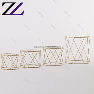 Khách sạn phục vụ vàng thép không gỉ bên món tráng miệng bát salad hiển thị đứng Vàng Tự chọn thiết lập hiển thị <span class=keywords><strong>Rack</strong></span> cho tự chọn truy cập - Product Image 2