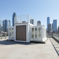 Nouvelle conception 2026 – Cabane de luxe préfabriquée à structure légère en acier, facile à assembler, pour maisons, boutiques, bars, bureaux, kiosques Landmae