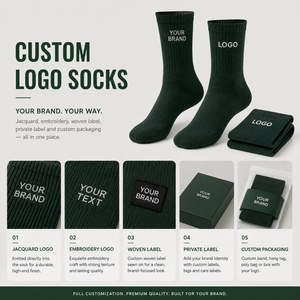 Custom Men's Solid Color Business Casual Socks Anti-Smell Four Seasons Breathable Boneless Middle <b>Tube</b> Crew Socks - Product Image 4