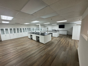 Mesa de profesor de laboratorio químico de alta calidad, Banco de encimera de epoxi de laboratorio móvil con Marco en H resistente a la venta - Product Image 2