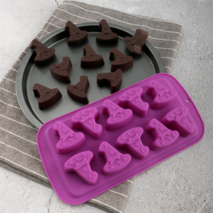 DIY Baking <strong>Mold</strong> Silicone Candy <strong>Mold</strong> Halloween Cookie Chocolate <strong>Mold</strong> With Skeleton <strong>Pumpkin</strong> Bat &amp; Witch Hat - Product Image 4