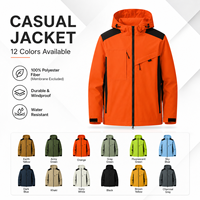 Veste softshell personnalisée pour homme - Manches longues, haute qualité, vêtements d'hiver, col montant, fermeture éclair