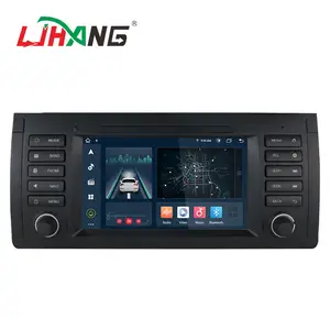 LJHANG Pemutar Dvd Mobil Android 12, 7 Inci Layar Sentuh 4 + 64G Untuk BMW E39 Gps Navigasi Multimedia Radio Stereo Video Audio