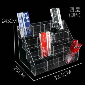 Đa Chức Năng <span class=keywords><strong>Acrylic</strong></span> Đa Tầng Bút Và Bút Chì Đứng PS Nhựa Văn Phòng Phẩm Cửa Hàng Đa Lỗ Bút Bán Lẻ Hiển Thị Chủ Giá - Product Image 4