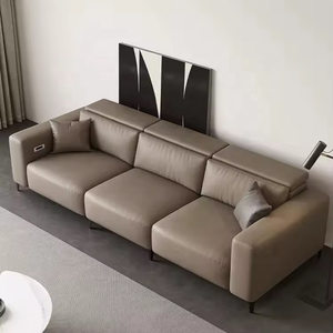 Console électrique de salon <span class=keywords><strong>causeuse</strong></span> en cuir véritable chaise berçante <span class=keywords><strong>inclinable</strong></span> canapé <span class=keywords><strong>inclinable</strong></span> sectionnel <span class=keywords><strong>inclinable</strong></span> - Product Image 2