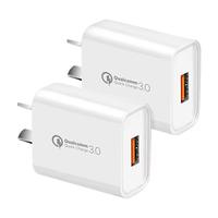 Adaptateur de voyage USB 18W QC3.0 à charge rapide, 5V3A, prise USB AU EU US UK, chargeur rapide pour téléphone portable